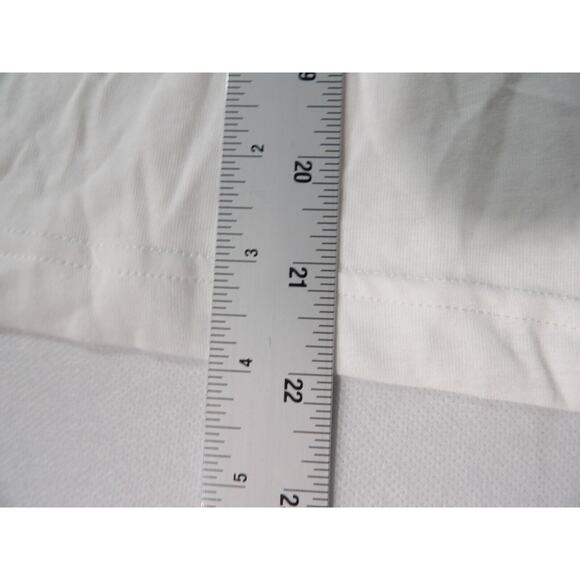 Adidas XL Big Boss Cropped Tee Shirt White Logo Ladies NWT Oversized Activewear - Picture 9 of 11